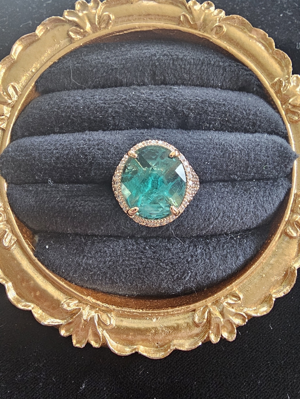 Rose Gold Plated Bomb Party Ring Size 5